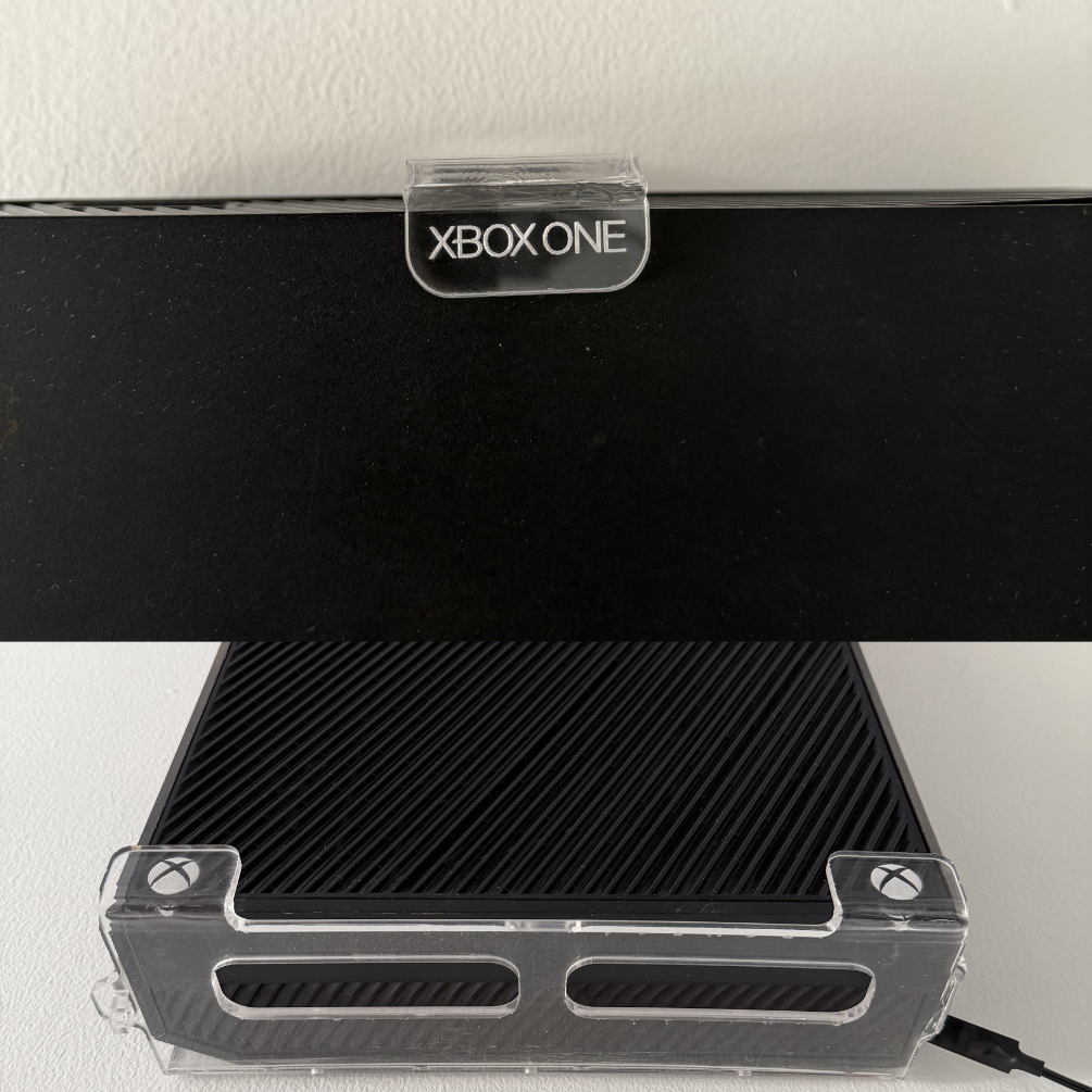 Soporte Xbox One Fat Acrílico Transparente Minimalista