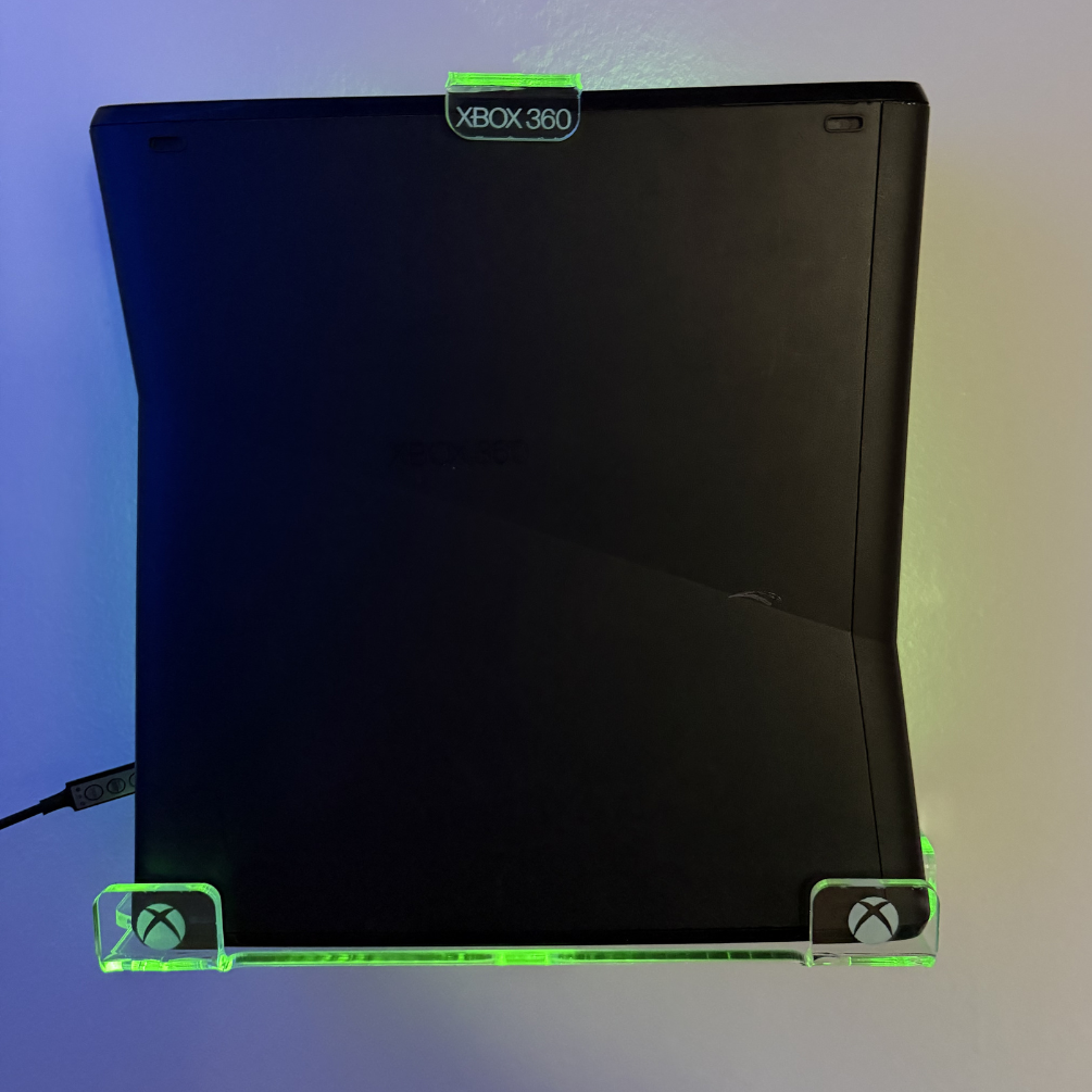 Soporte Xbox 360 Acrílico Transparente Minimalista