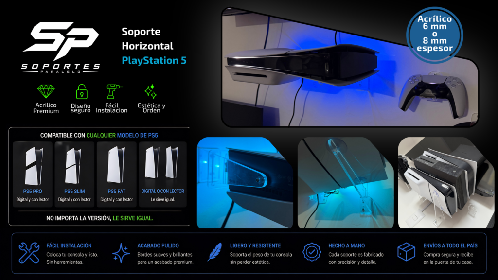Soporte horizontal play 5