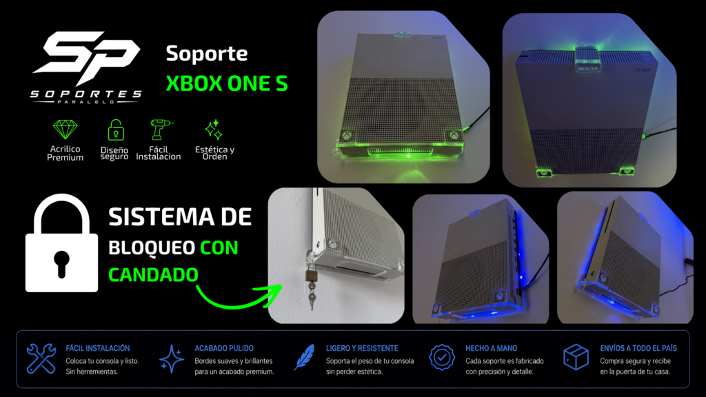Soporte acrilico xbox one s