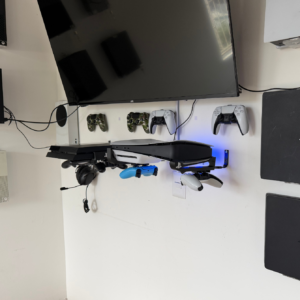 Soporte de pared para PS5 Soporte de pared horizontal para PS5 con platinas metálicas