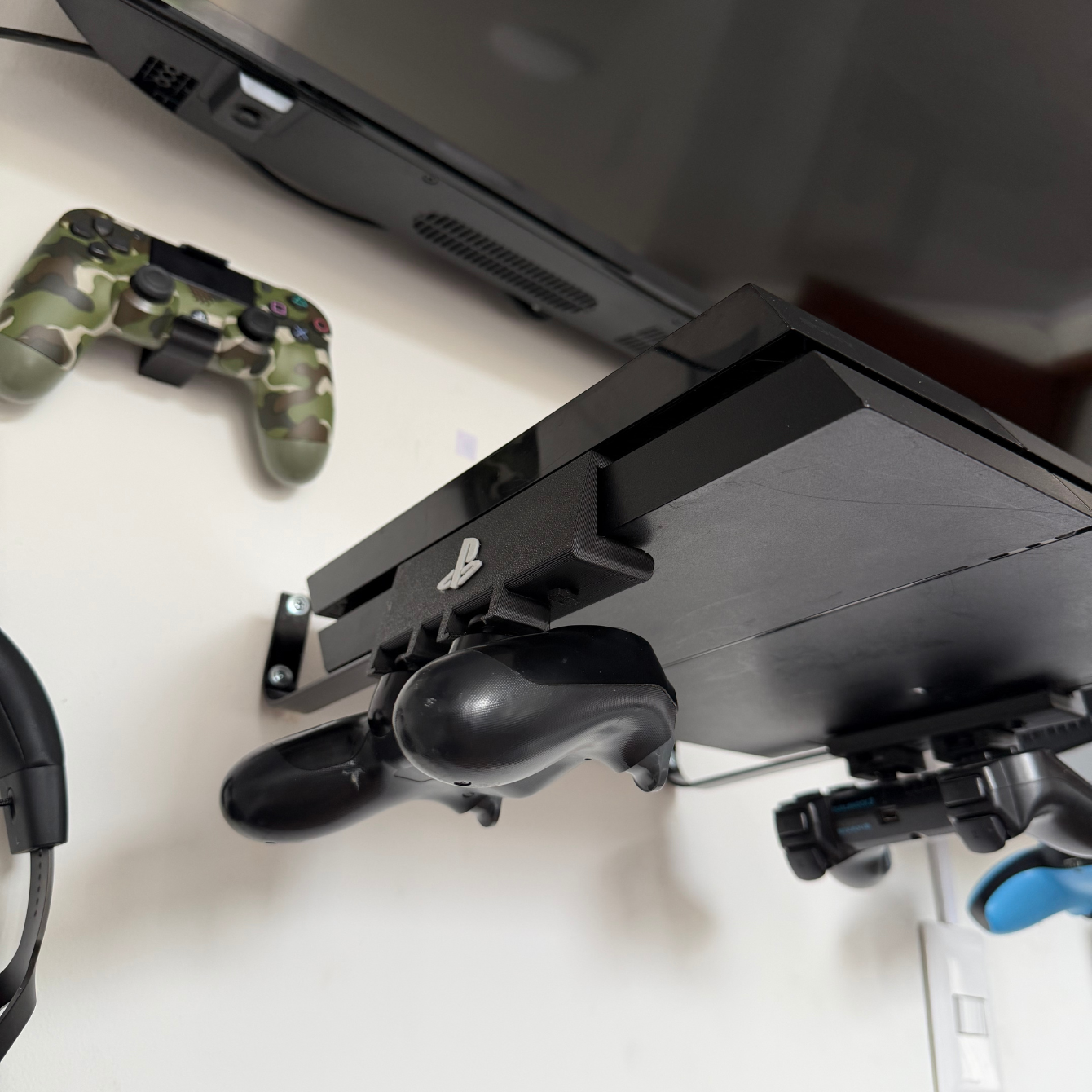 Soporte de pared horizontal para PS4 todas las versiones