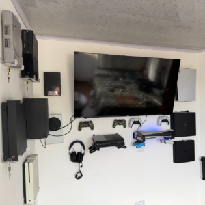 Soporte seguro para PS4 Soporte horizontal PS4 con sistema de fijación metálico