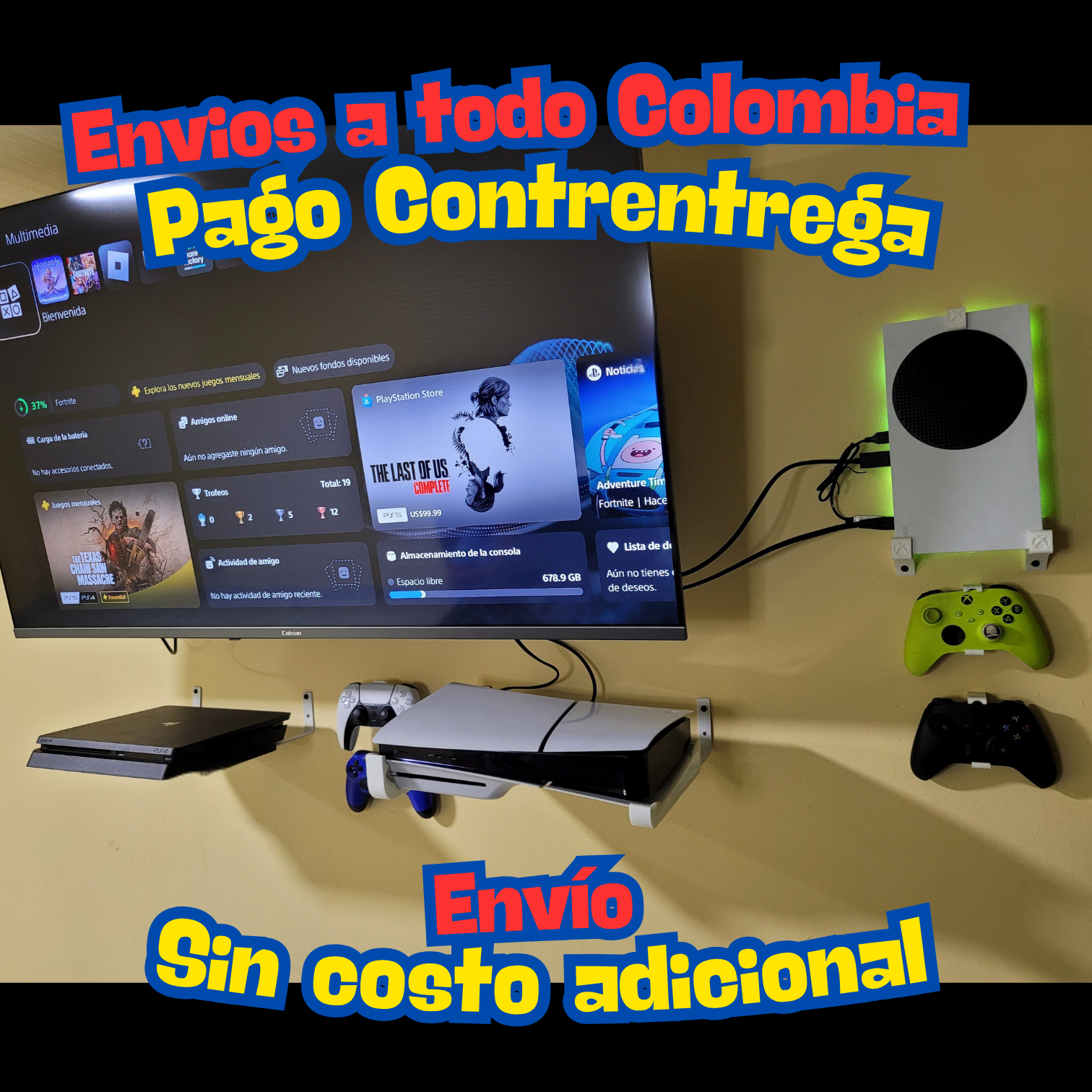 Base Horizontal PS4 Slim y Pro Diseño Minimalista
